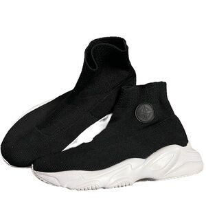 ✅NEW! Antonio Melani Abbi Black Stretch Knit Sock Sneaker